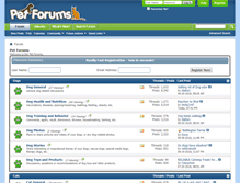 Tablet Screenshot of petforums.com