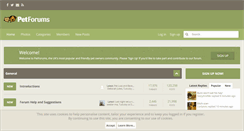 Desktop Screenshot of petforums.co.uk