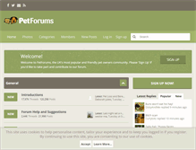 Tablet Screenshot of petforums.co.uk